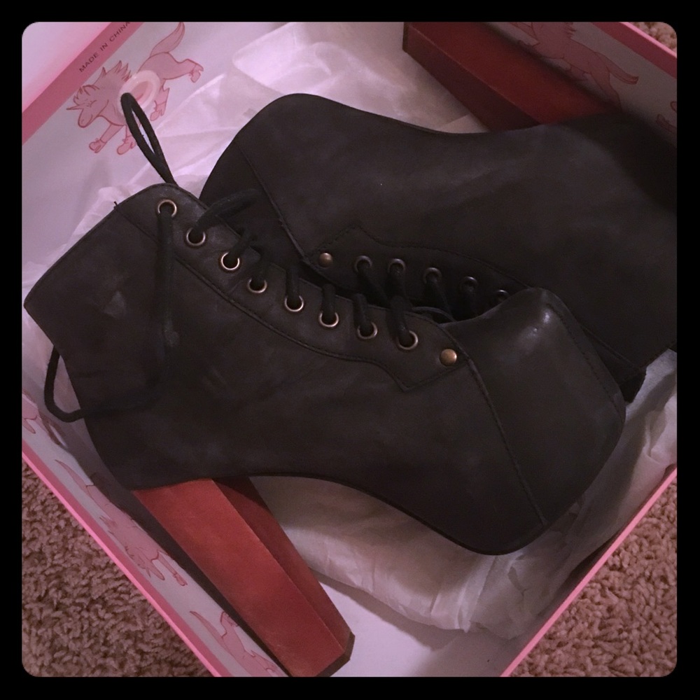 Jeffrey Campbell leather Lita Bootie